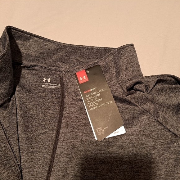 Under Armour women's XXL gray 1/2 zip up top NWT - Picture 2 of 5